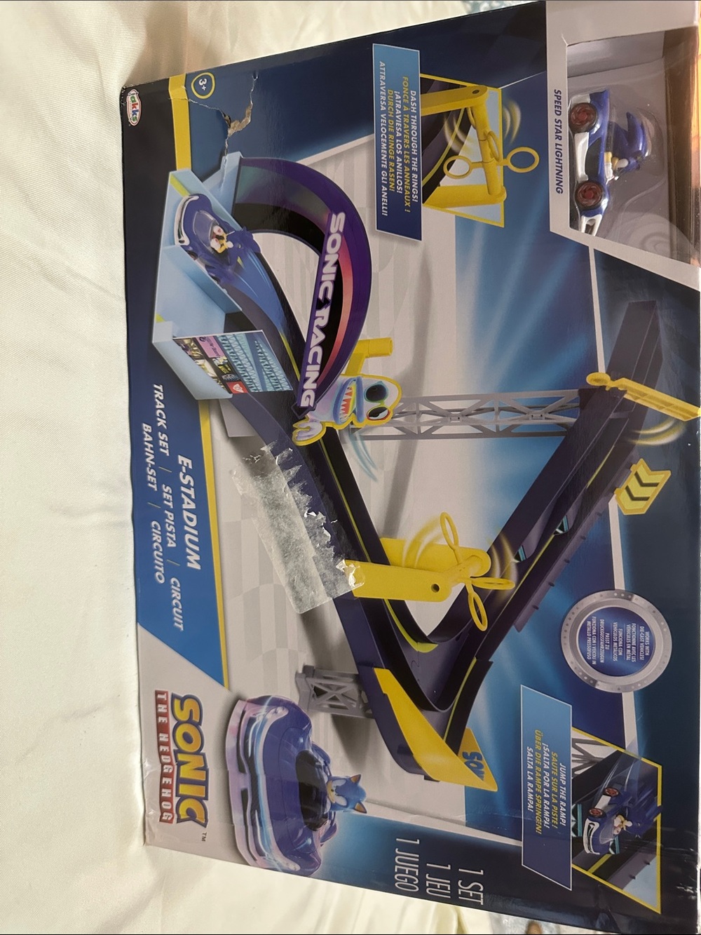 Sonic Racing Kids Track Set - Blue and Yellow